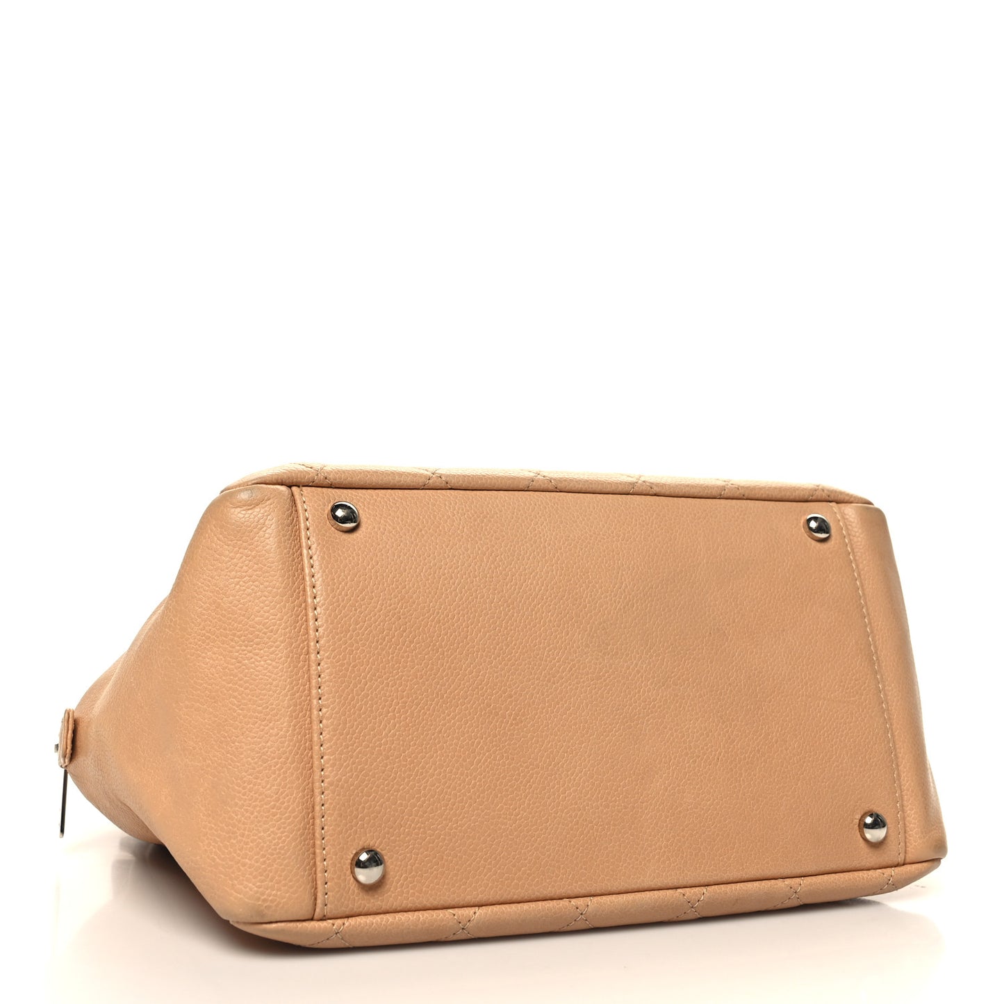 Caviar Quilted Petit Timeless Tote PTT Beige