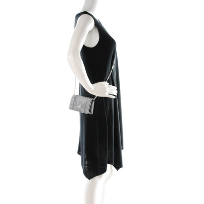 Christian Dior Metallic Grained Calfskin Baby Diorama Flap Bag 2 of 8