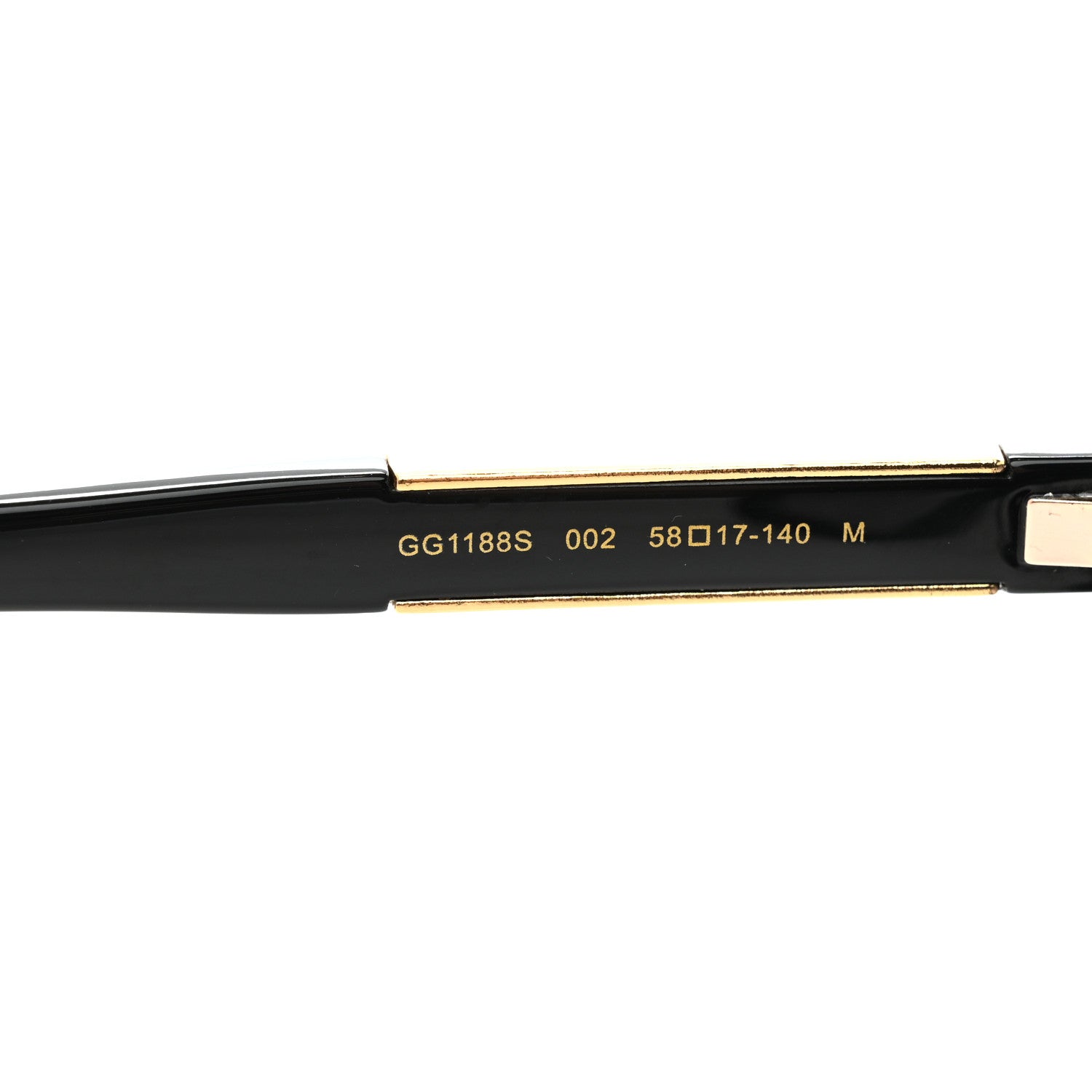 Gucci Acetate Square Frame GG1188S Sunglasses Black 5 of 8