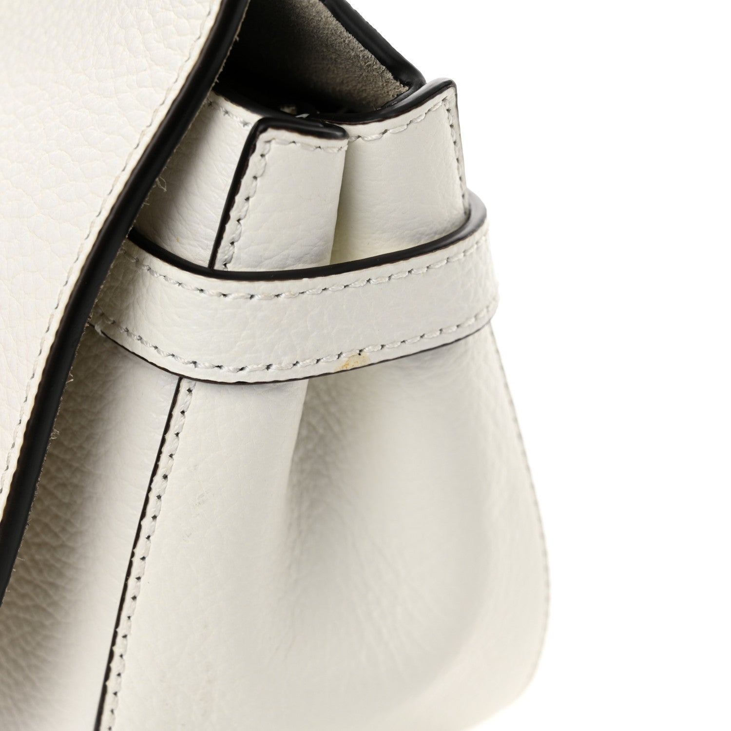 Mulberry Small Classic Grain Calfskin Small Amberley Satchel White 13 of 13