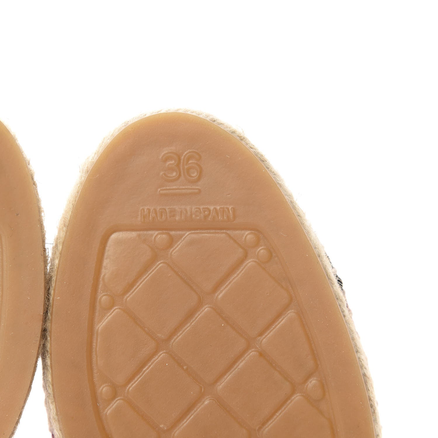 Chanel Linen CC Espadrilles 36 Pink Black 9 of 12