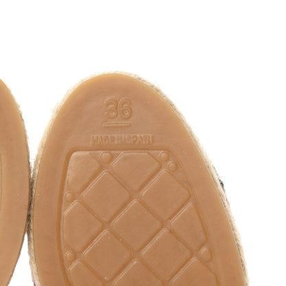 Chanel Linen CC Espadrilles 36 Pink Black 9 of 12