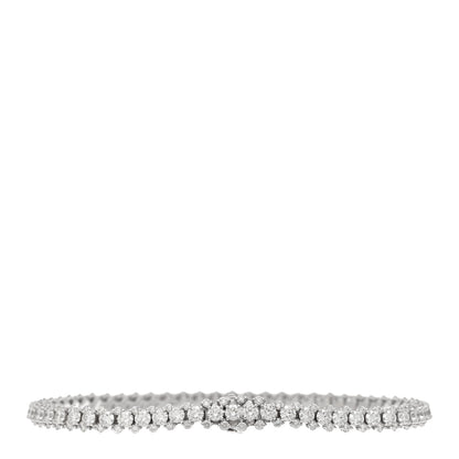 Graff 18K White Gold Diamond Triple Row Bracelet 2 of 4