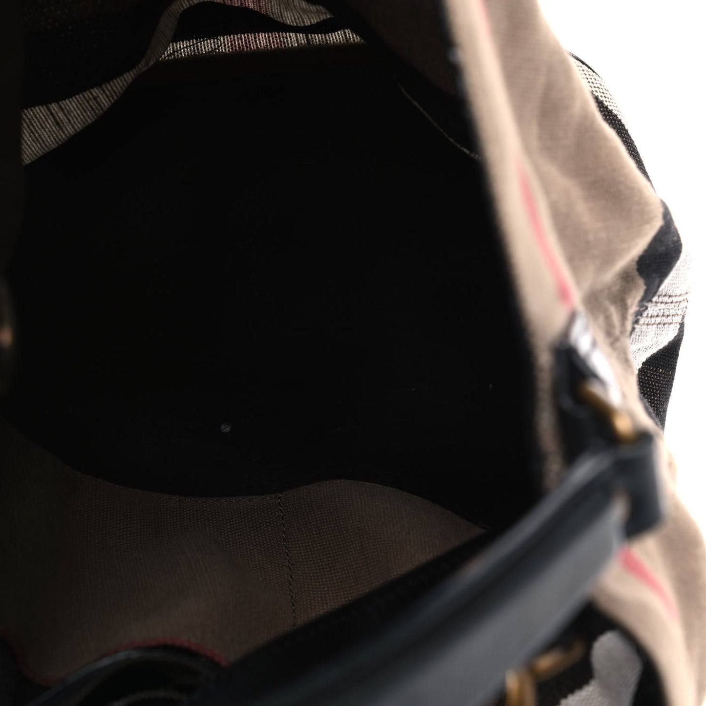 Canvas Mega Check Medium Ashby Hobo Black