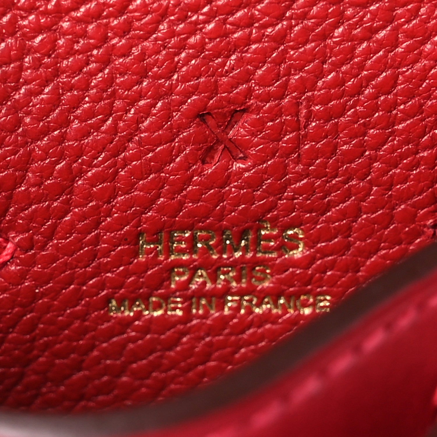 Hermes Tadelakt Mini Kelly Twilly Bag Charm Rouge Vif 5 of 6