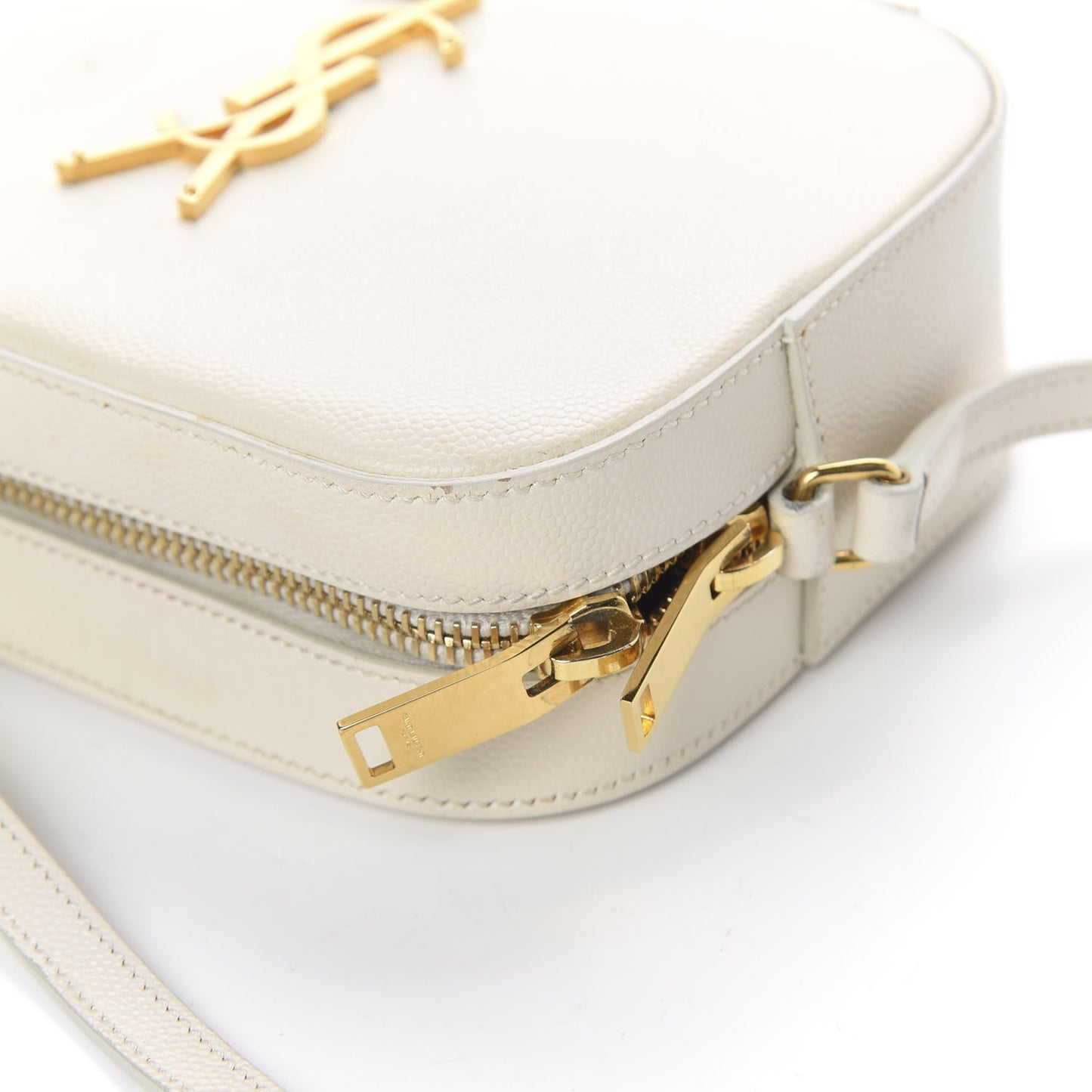 Grain De Poudre Small Classic Monogram Camera Bag White