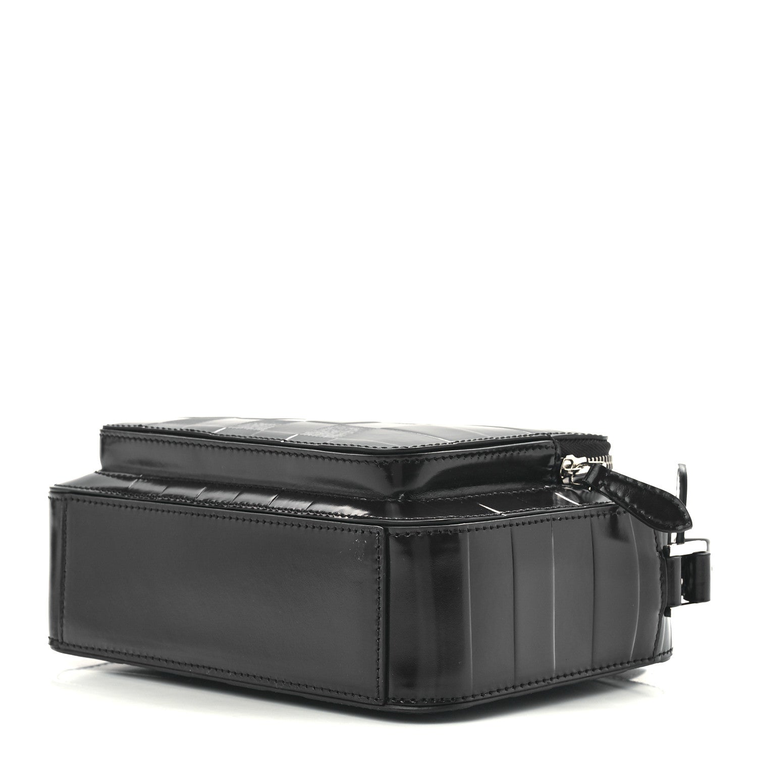 Burberry Patent Check Paddy Messenger Dark Charcoal Blue 8 of 10