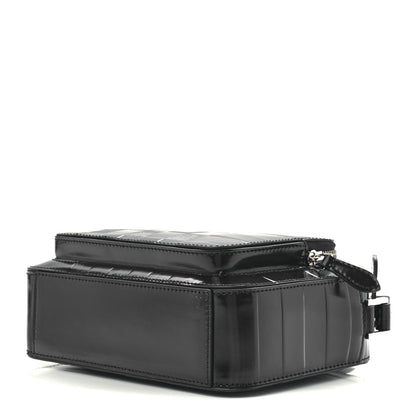 Burberry Patent Check Paddy Messenger Dark Charcoal Blue 8 of 10