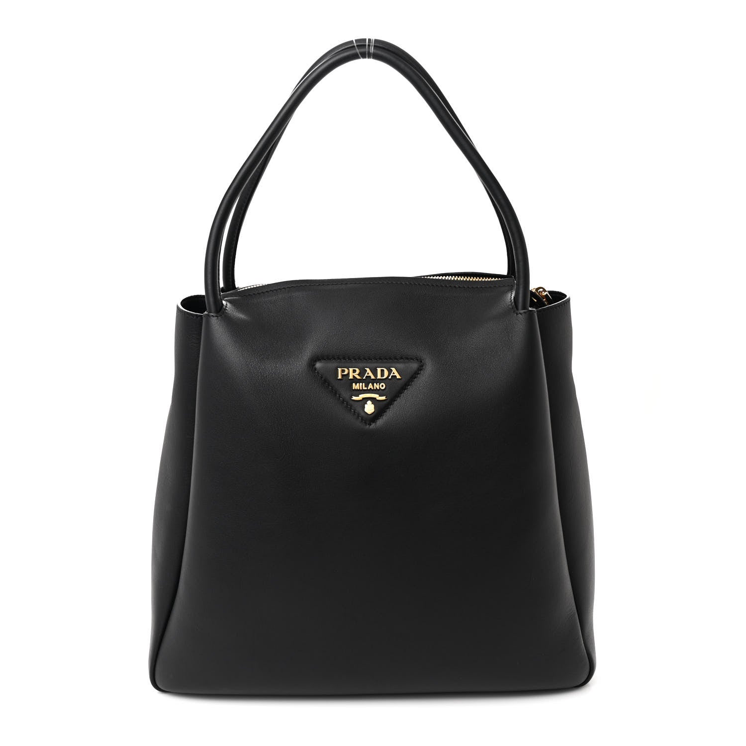 Prada Soft Calfskin Large Hobo Black 1 of 12