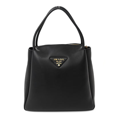 Prada Soft Calfskin Large Hobo Black 1 of 12