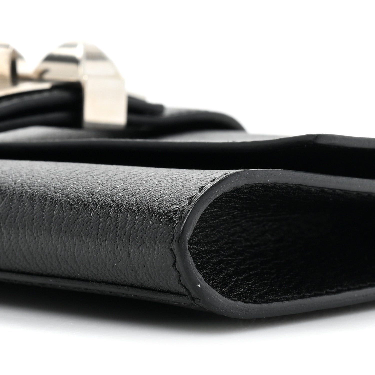 Hermes Chevre Mysore Medor 23 Clutch Black 8 of 12