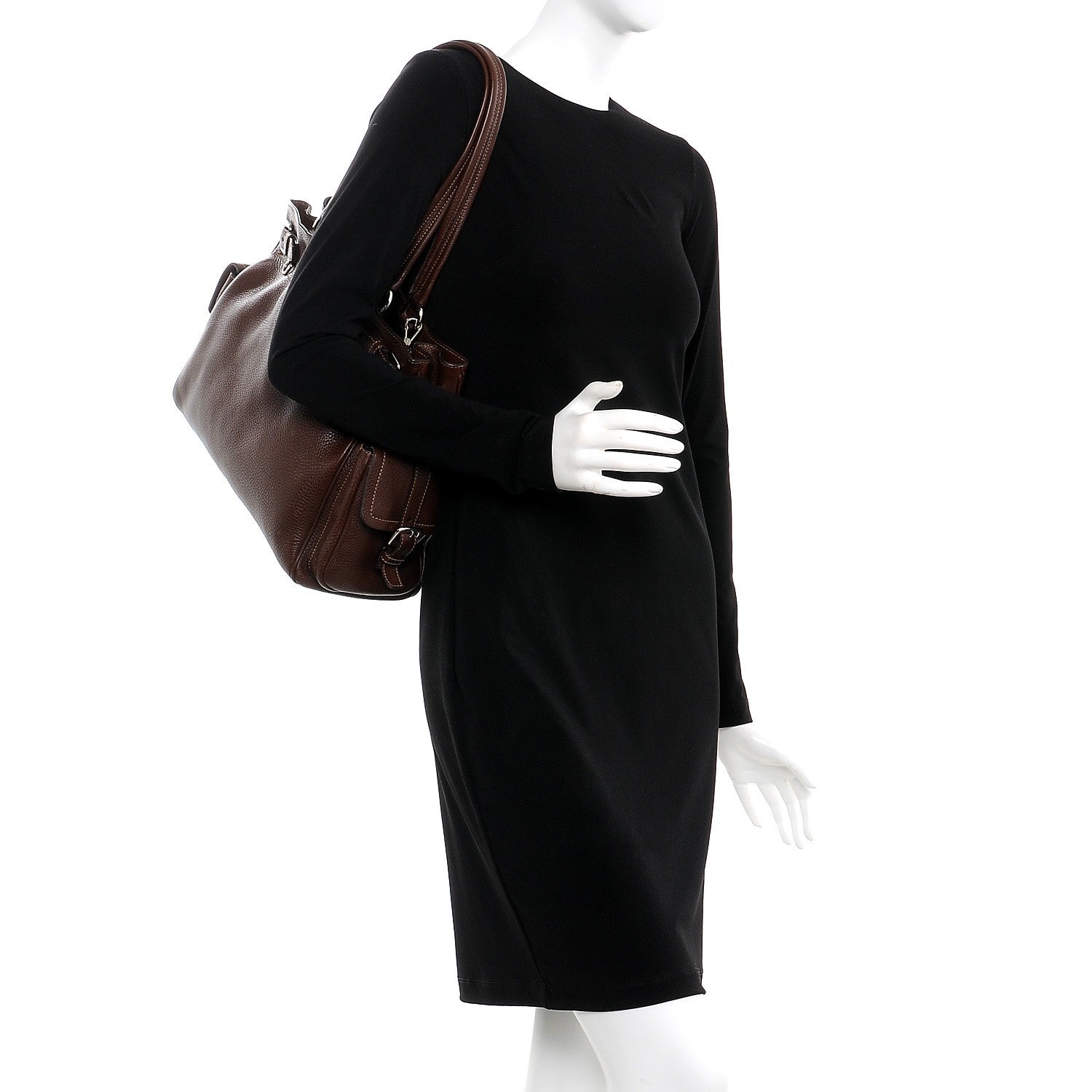 Prada Vitello Daino Shopping Tote Bruciato 2 of 10