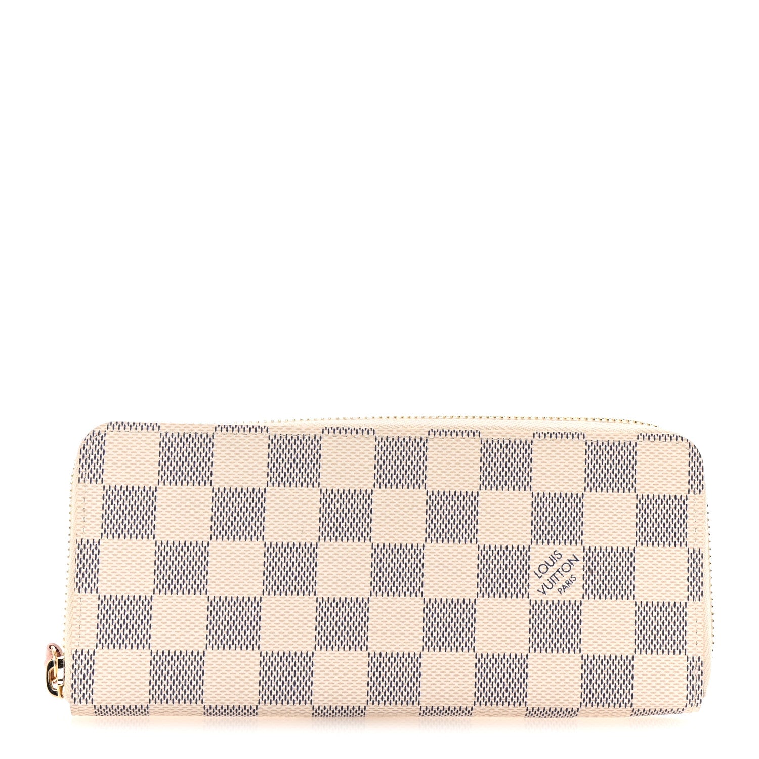 Louis Vuitton Damier Azur Clemence Wallet Rose Ballerine 1 of 6