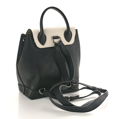 Louis Vuitton Calfskin Mechanical Flowers Lockme Backpack Black White 3 of 10