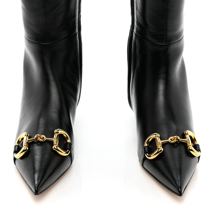 Gucci Nappa Horsebit Over The Knee Boots 35 Black 5 of 15