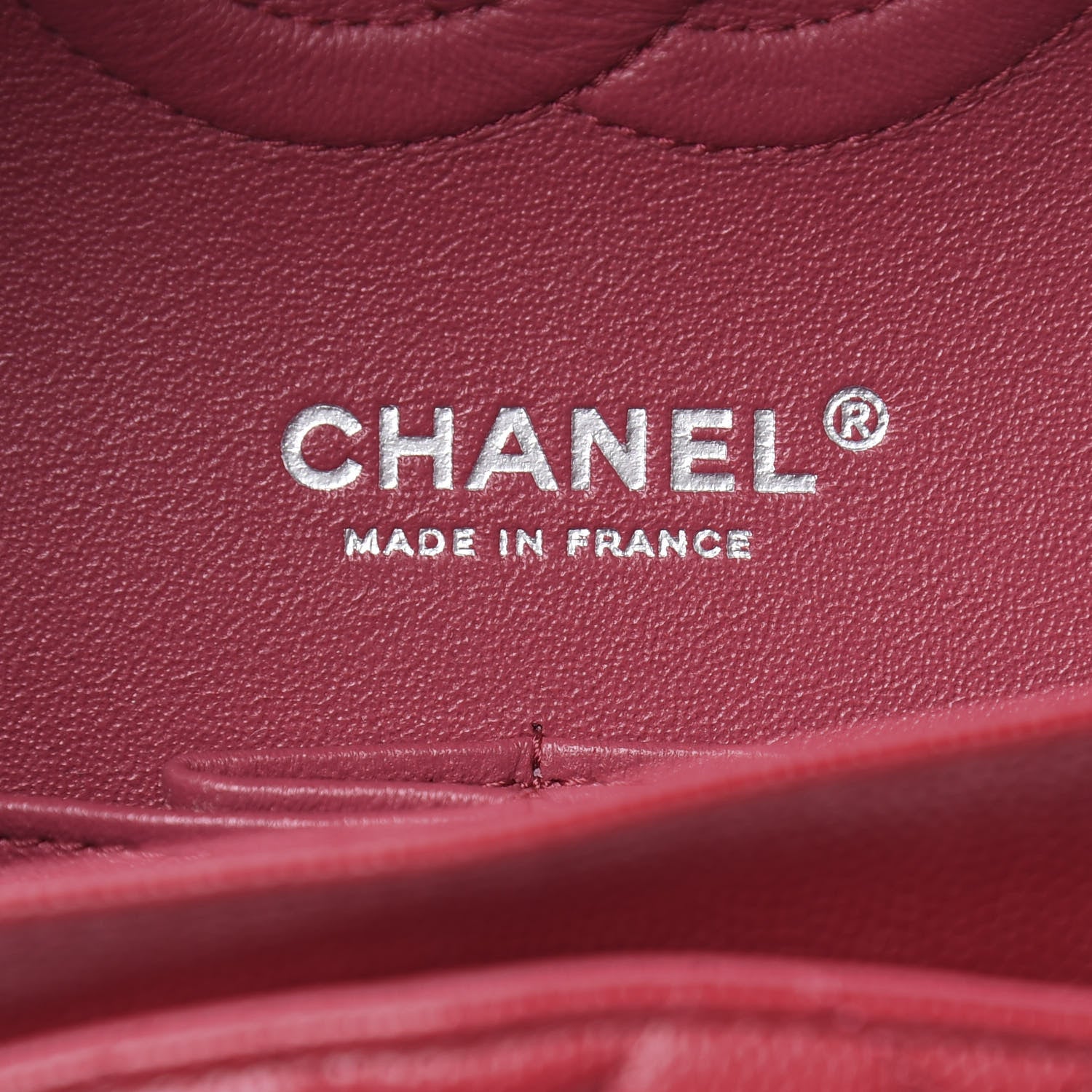 Chanel Caviar Quilted Medium Double Flap Dark Red 6 of 13