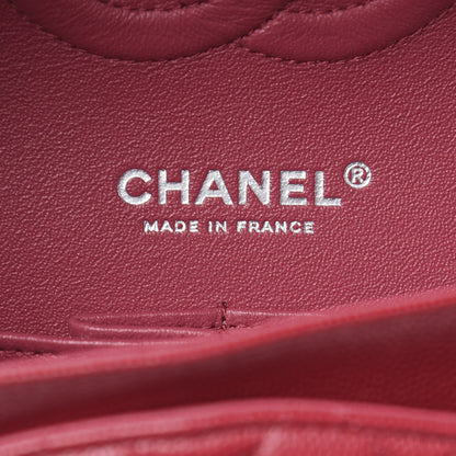 Chanel Caviar Quilted Medium Double Flap Dark Red 6 of 13