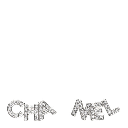 Chanel Crystal Pearl Signature Stud Earrings Gold 1 of 5