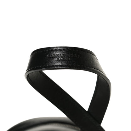Saint Laurent Calfskin Matelasse Chevron Round Vinyle Camera Bag Black 7 of 13