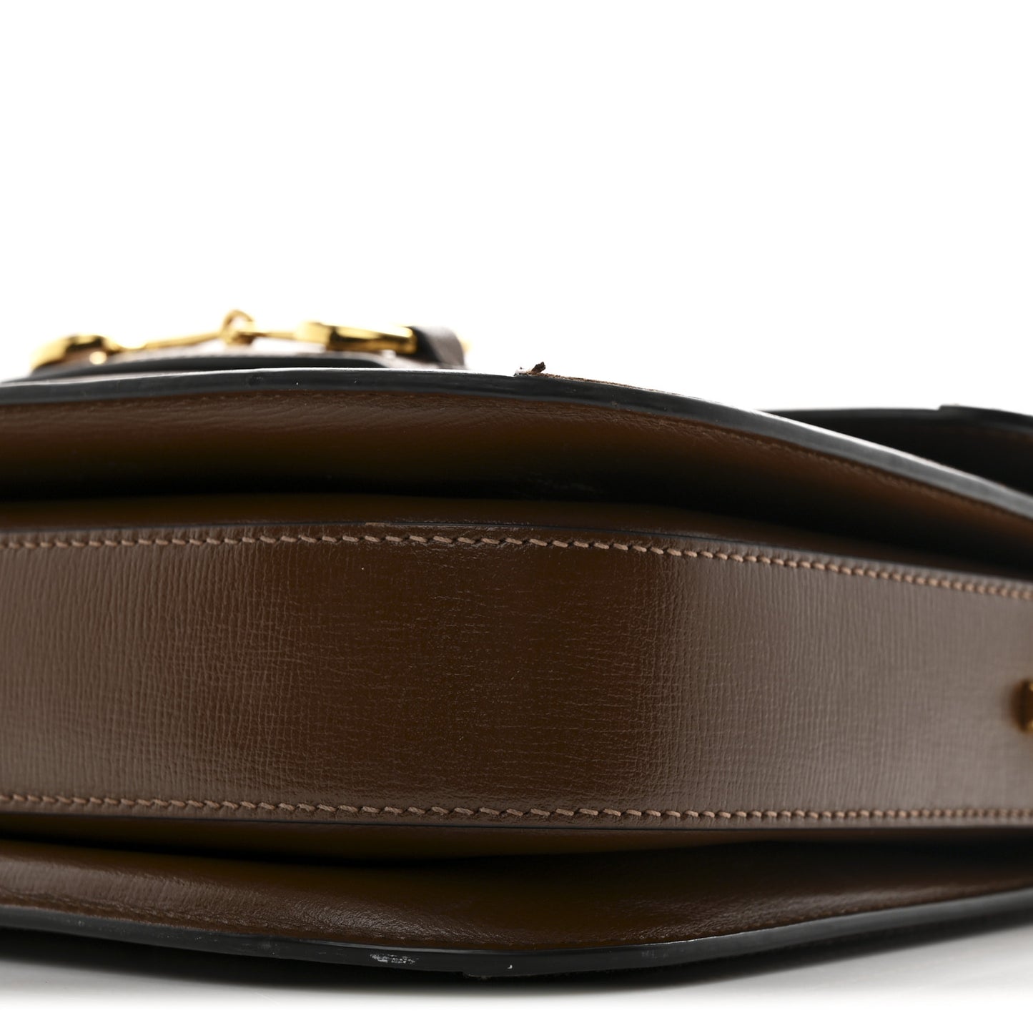 GG Supreme Monogram Horsebit 1955 Shoulder Bag Beige Brown Sugar
