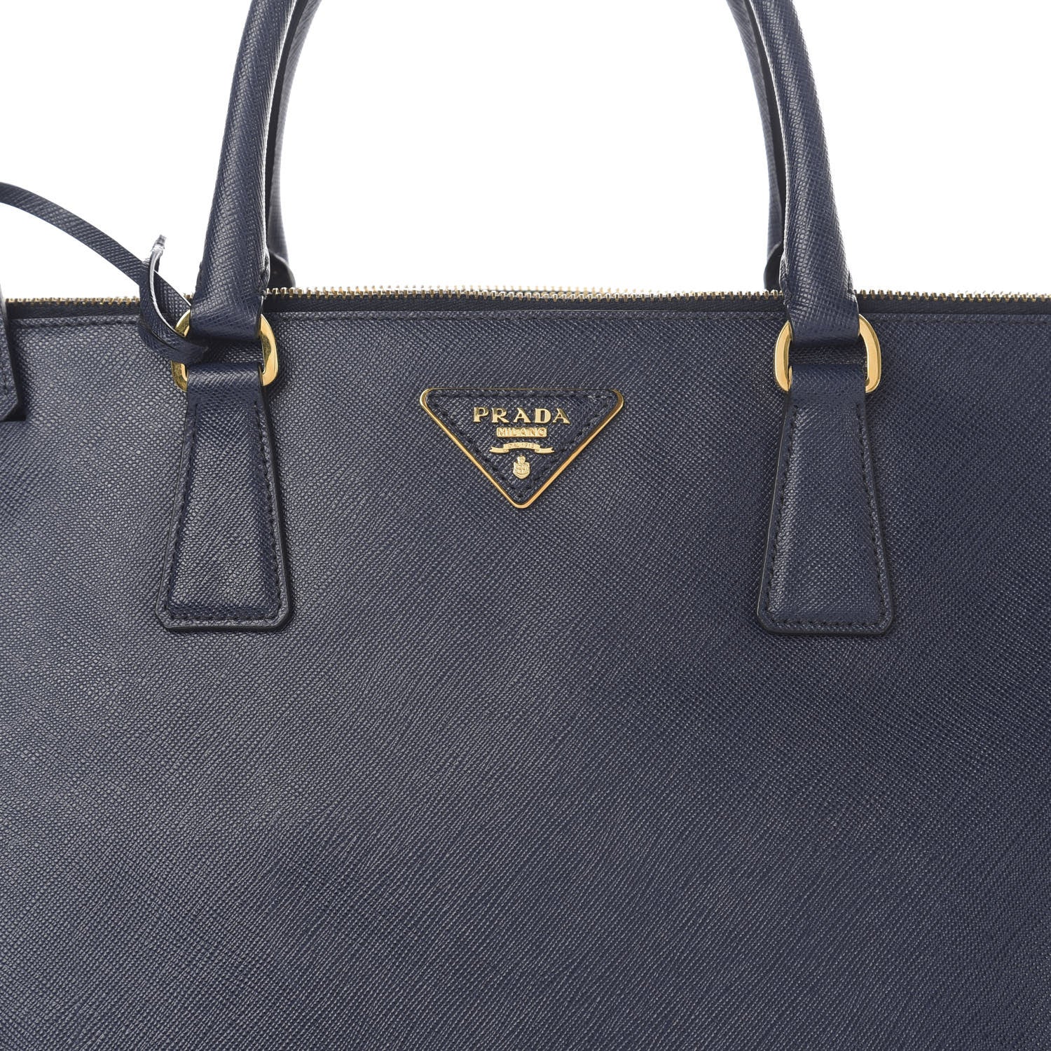 Prada Saffiano Large Galleria Double Zip Tote Baltico 14 of 14