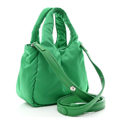 Prada Re-Nylon Soft Padded Small Double Handled Shoulder Bag Mango 3 of 10