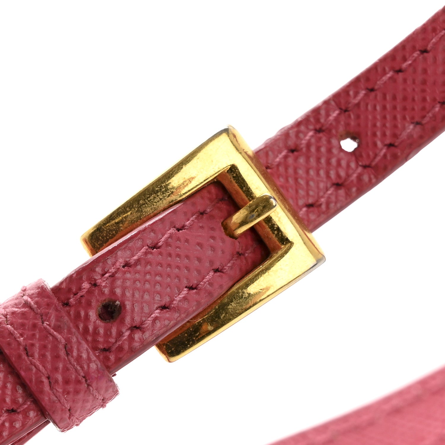 Prada Saffiano Metal Bar Flap Wallet with Strap Peonia 16 of 16