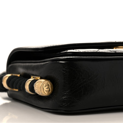 Chanel Crumpled Calfskin En Vogue Rope Flap Black 7 of 11