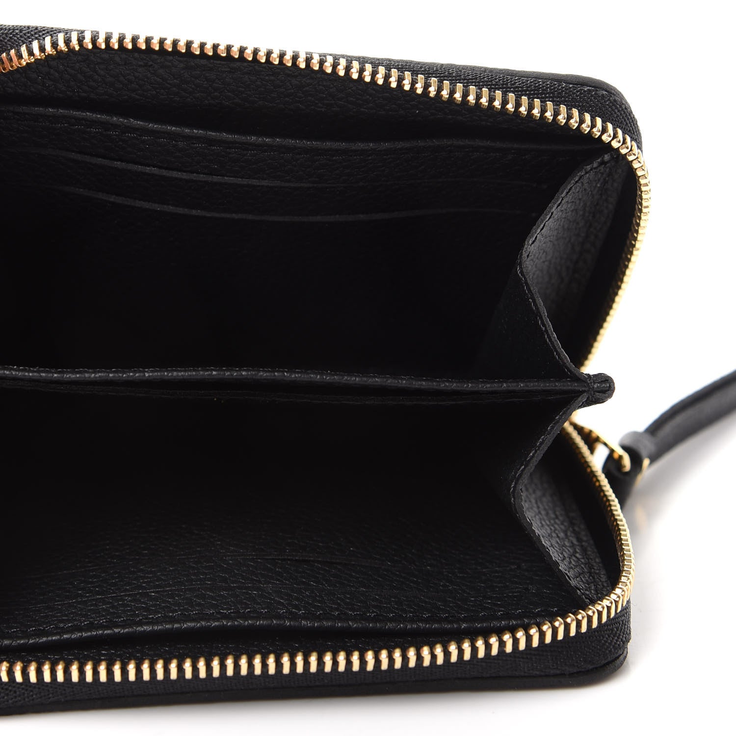 Louis Vuitton Empreinte Monogram Giant Zippy Coin Purse Black Beige 5 of 7