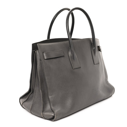 Saint Laurent Calfskin Large Sac de Jour Carryall Grey 3 of 14