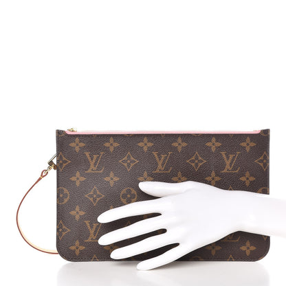 Louis Vuitton Monogram Neverfull MM GM Pochette Rose Ballerine 3 of 7