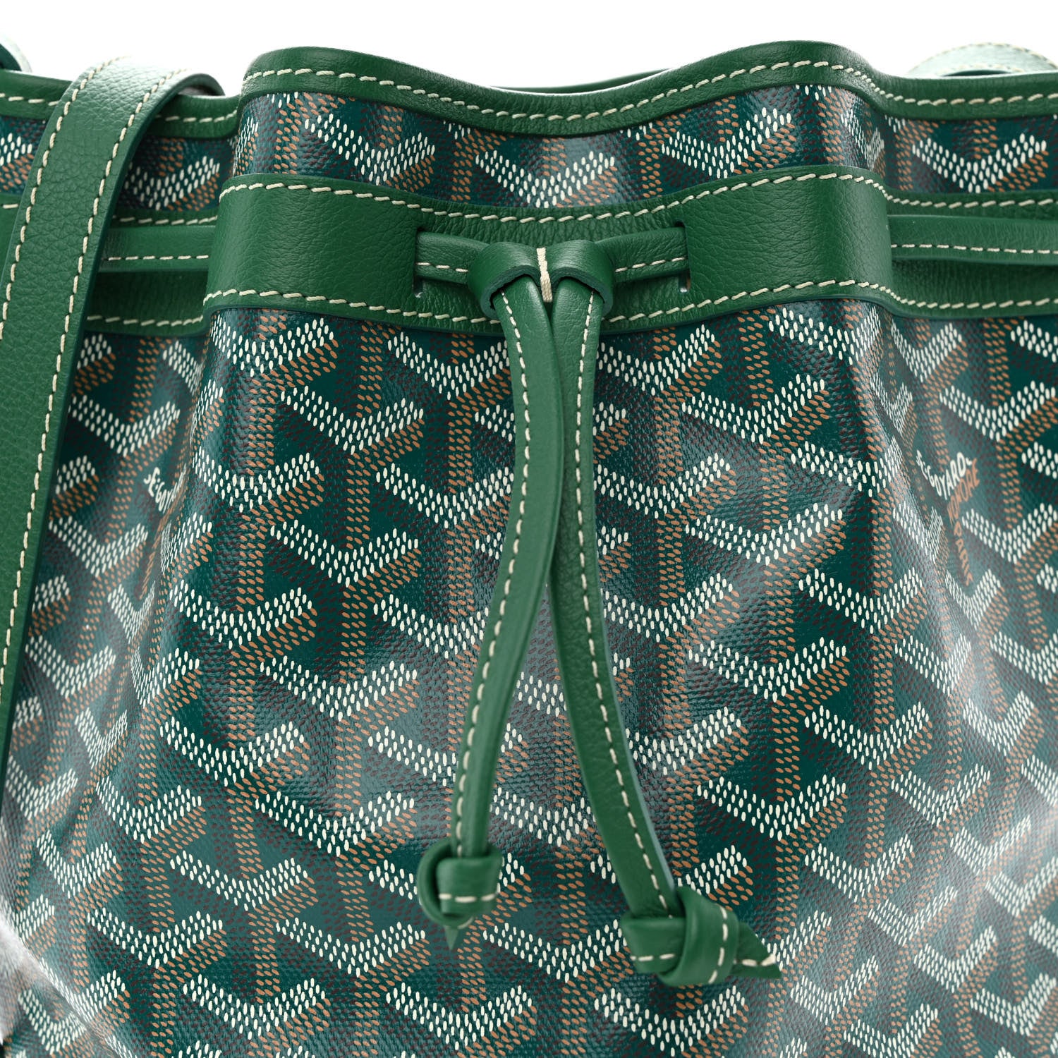 Goyard Goyardine Petit Flot Bucket Bag PM Green 7 of 9