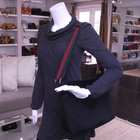 Monogram Signature Messenger Black
