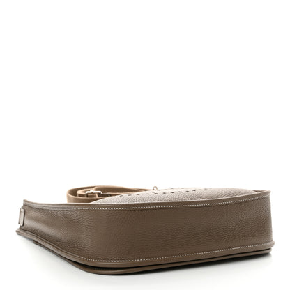 Hermes Taurillon Clemence Evelyne III PM Etoupe 4 of 12