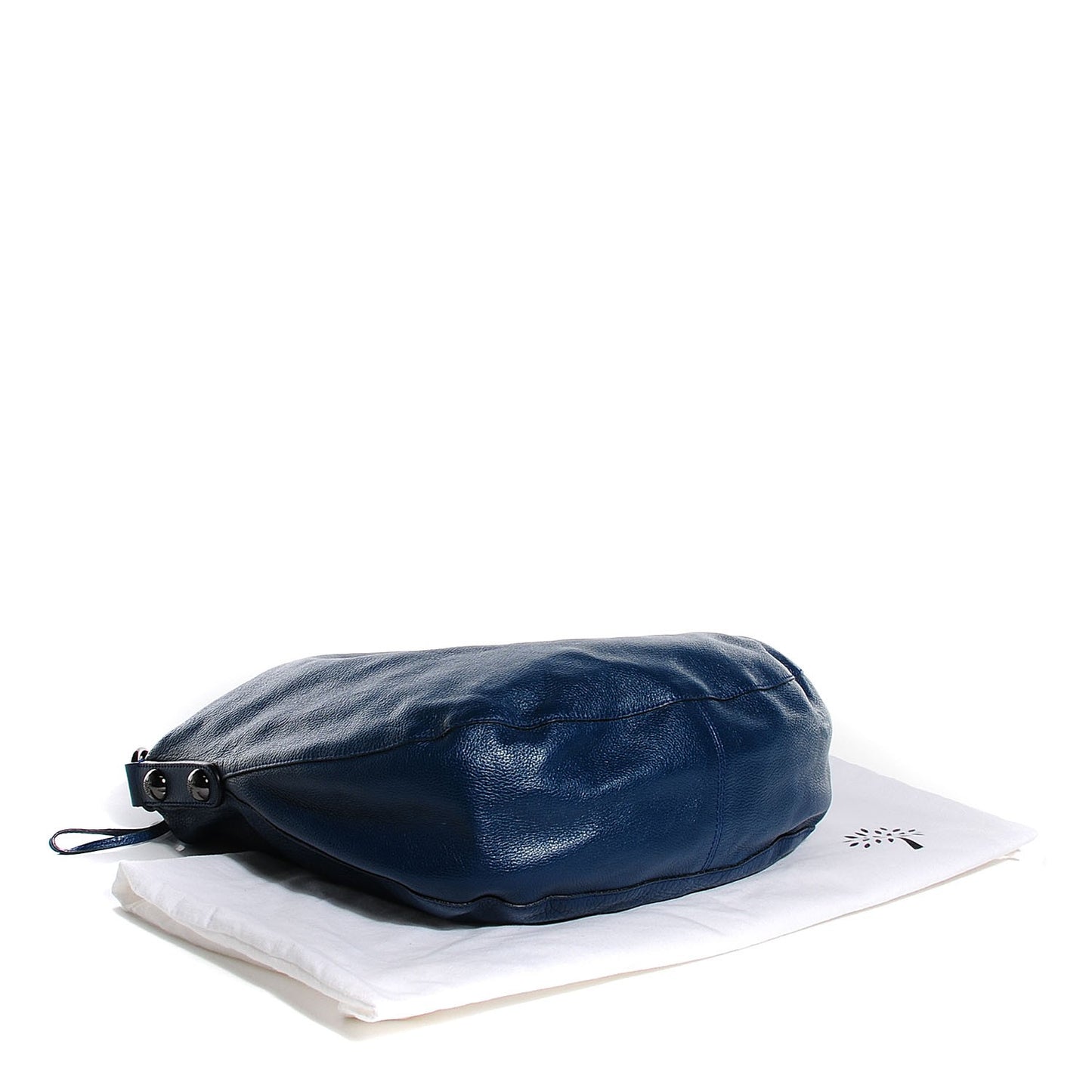 Spongy Pebbled Calfskin Medium Daria Hobo Petrol