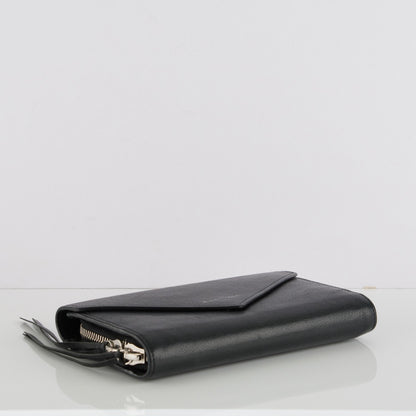 Balenciaga Calfskin Papier Money Zip Around Wallet Black 4 of 6