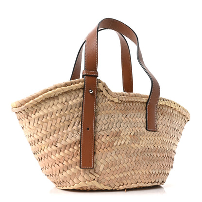 Loewe Raffia Small Basket Tote Bag Natural Tan 3 of 10
