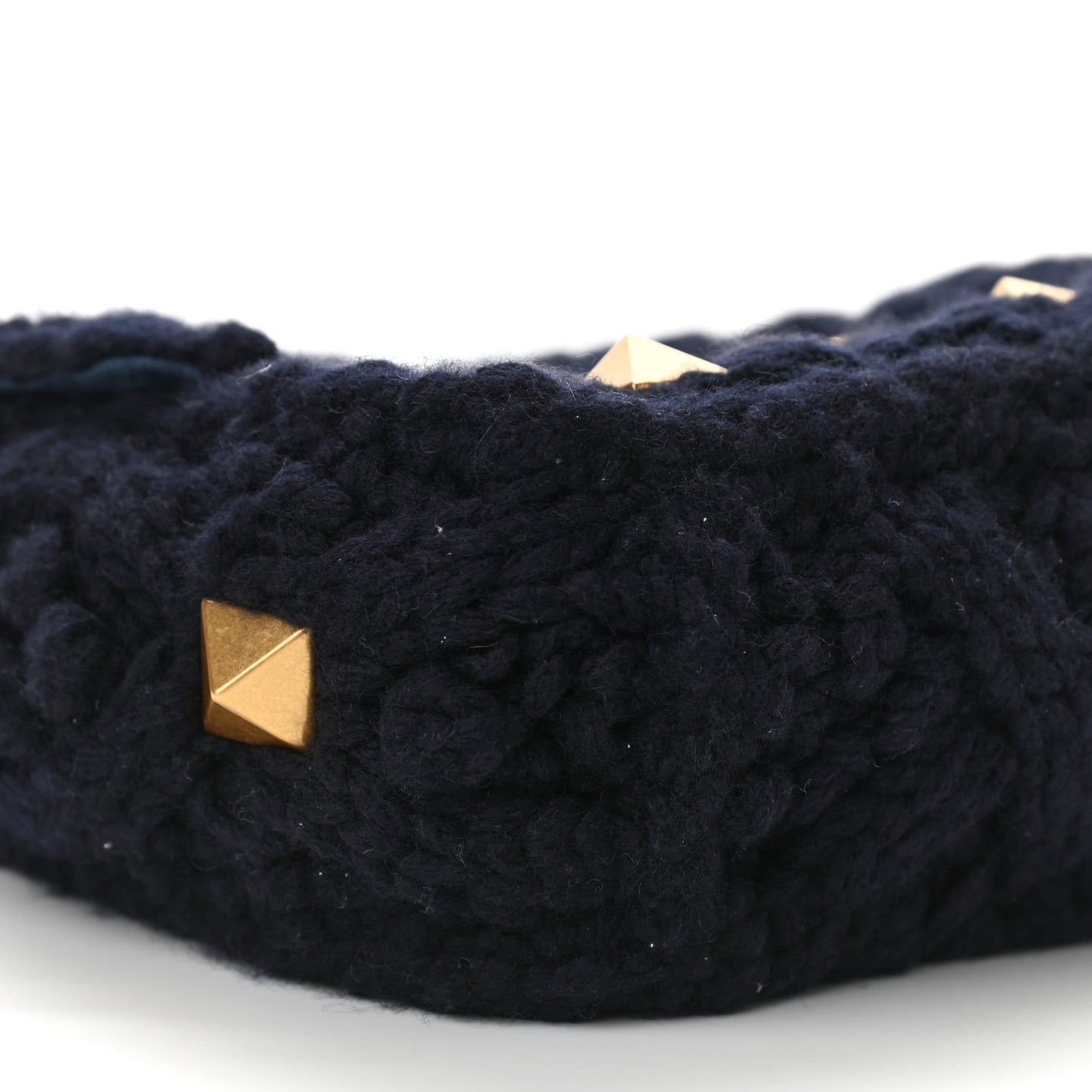 Cashmere Medium Roman Stud Shoulder Bag Marine