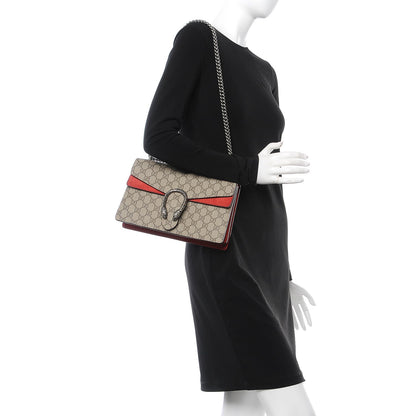 Gucci GG Supreme Monogram Small Dionysus Shoulder Bag Red 2 of 10