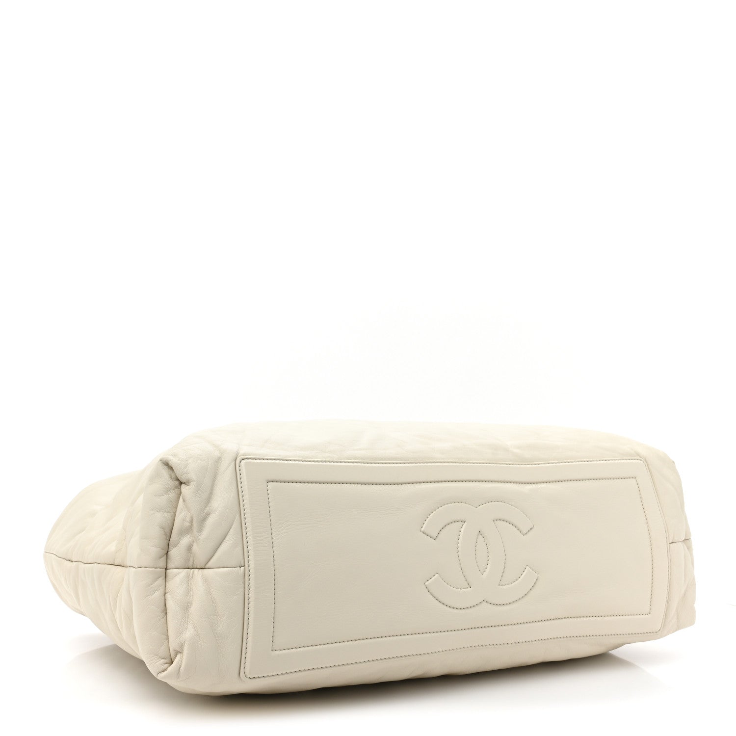 Chanel Lambskin Quilted Large Coco Cocoon Tote White 4 of 9