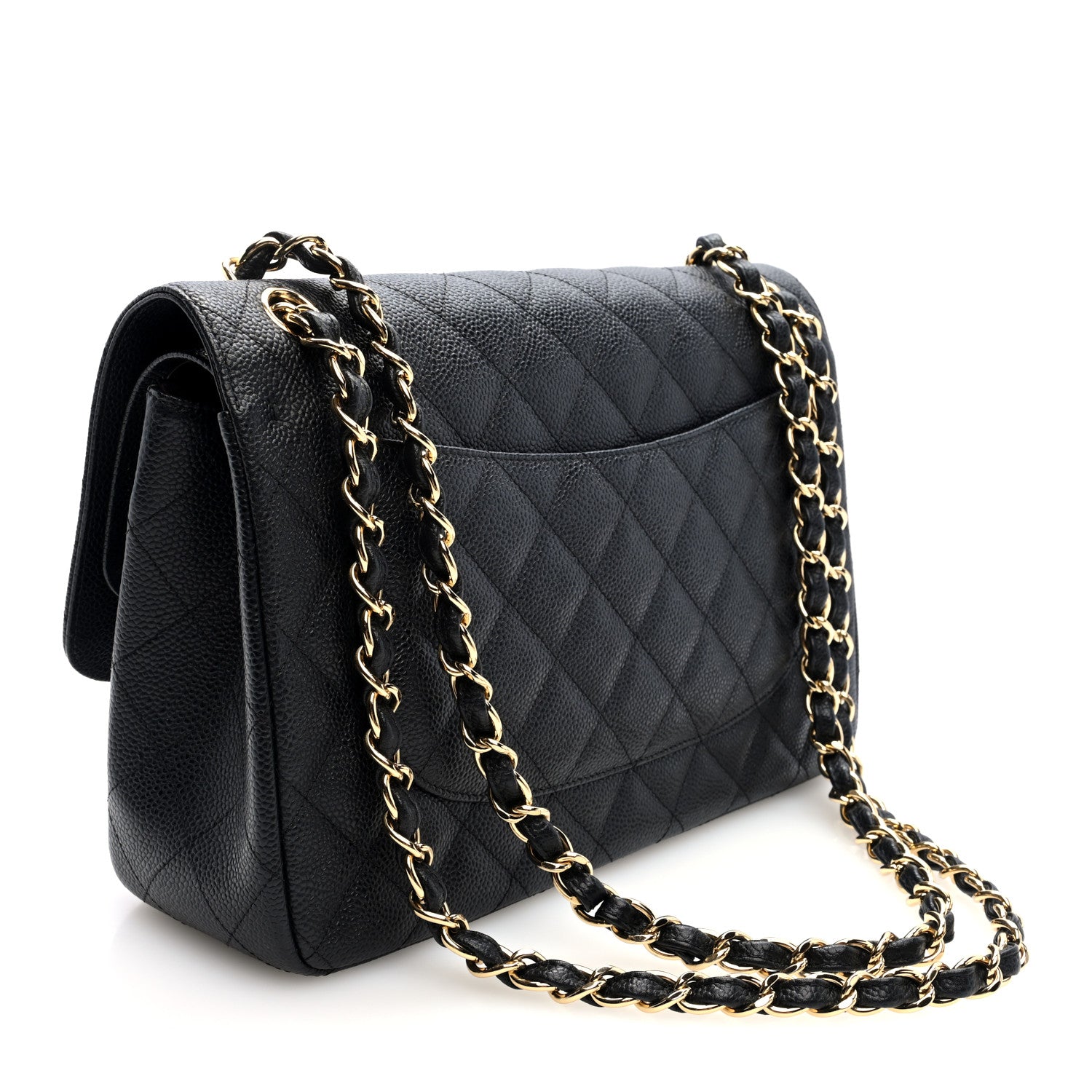 Chanel Caviar Quilted Jumbo Double Flap Black 3 of 10