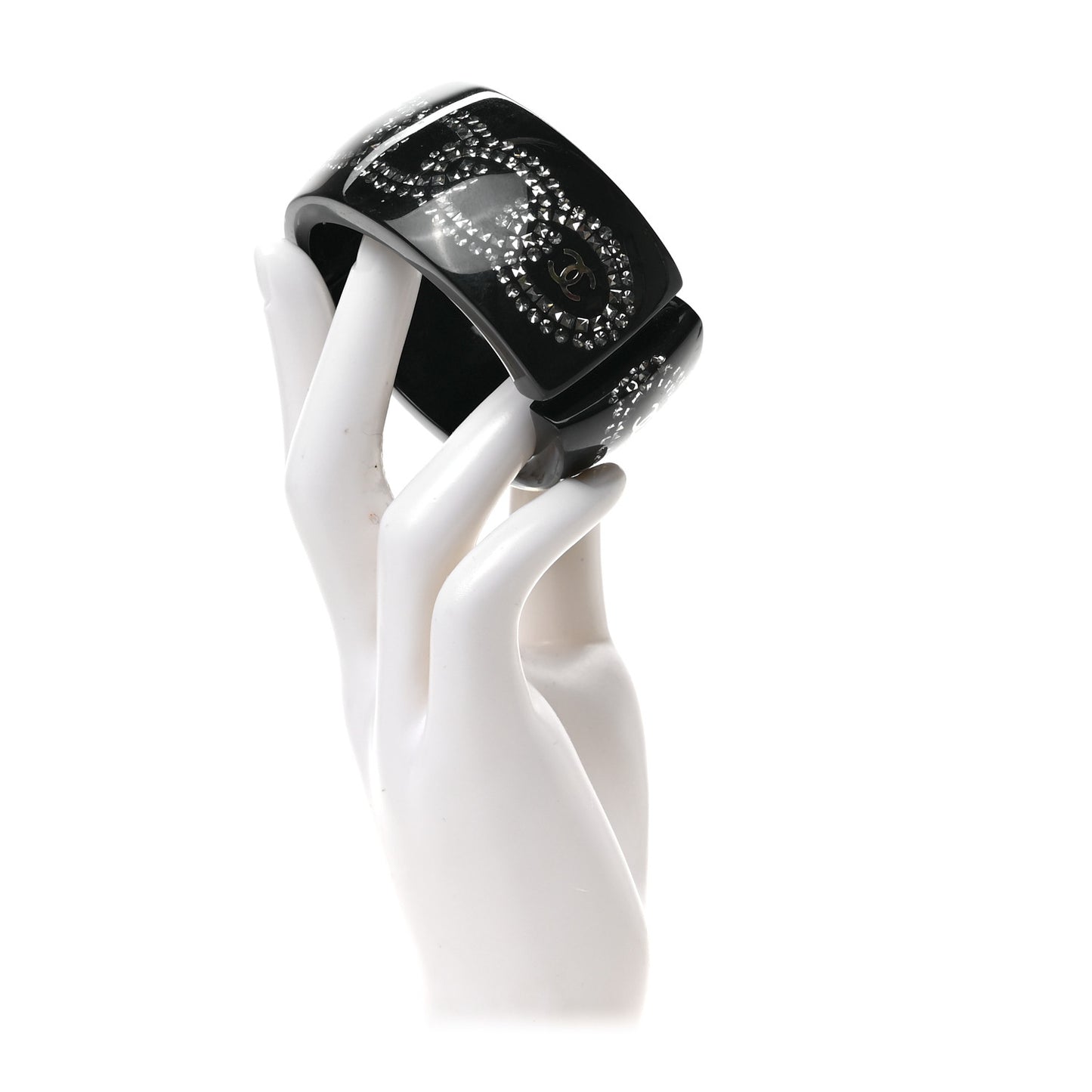 Resin Strass CC Crystal Cuff Black
