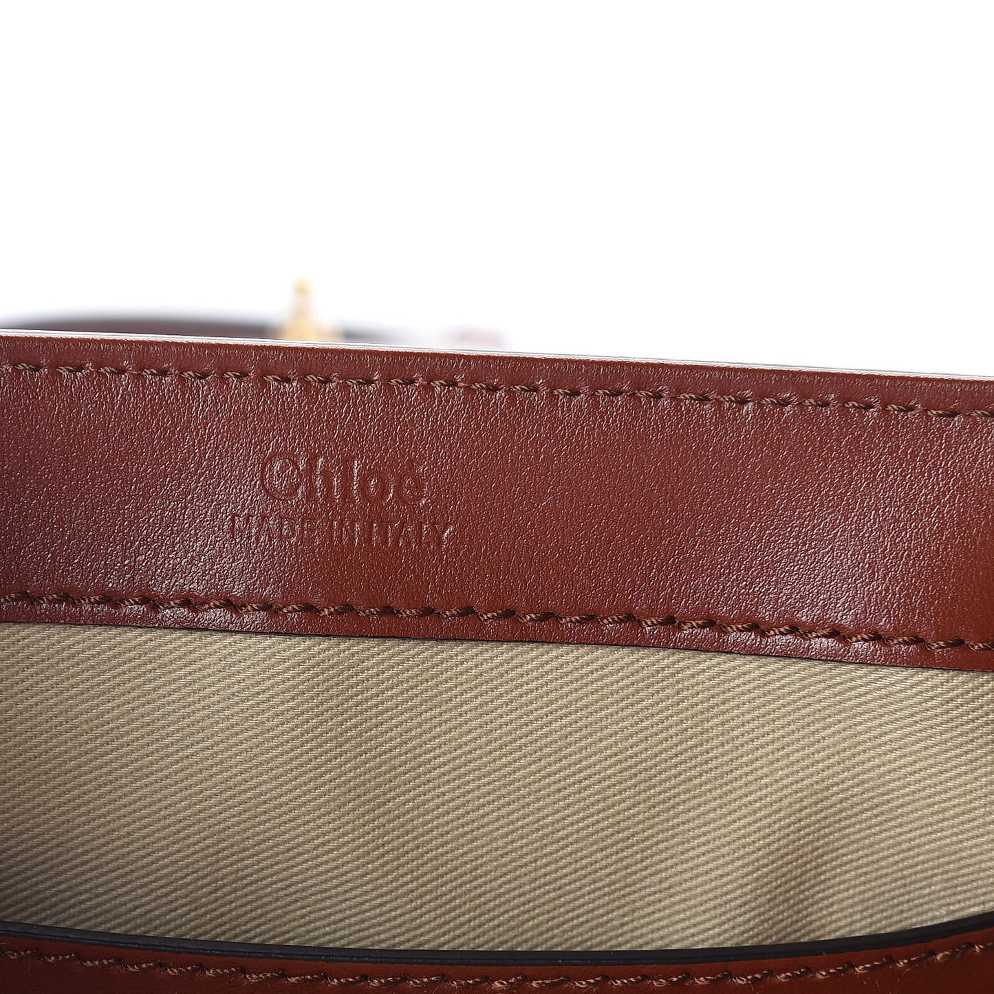 Calfskin Small C Double Carry Sepia Brown