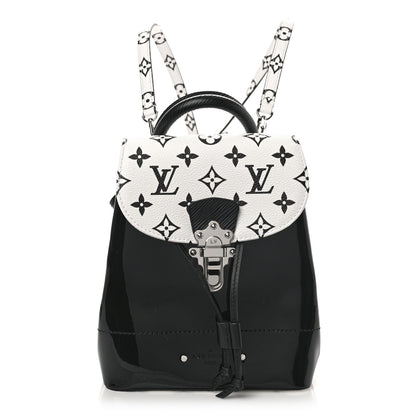 Louis Vuitton Patent Monogram Hot Springs Backpack Black White 1 of 8