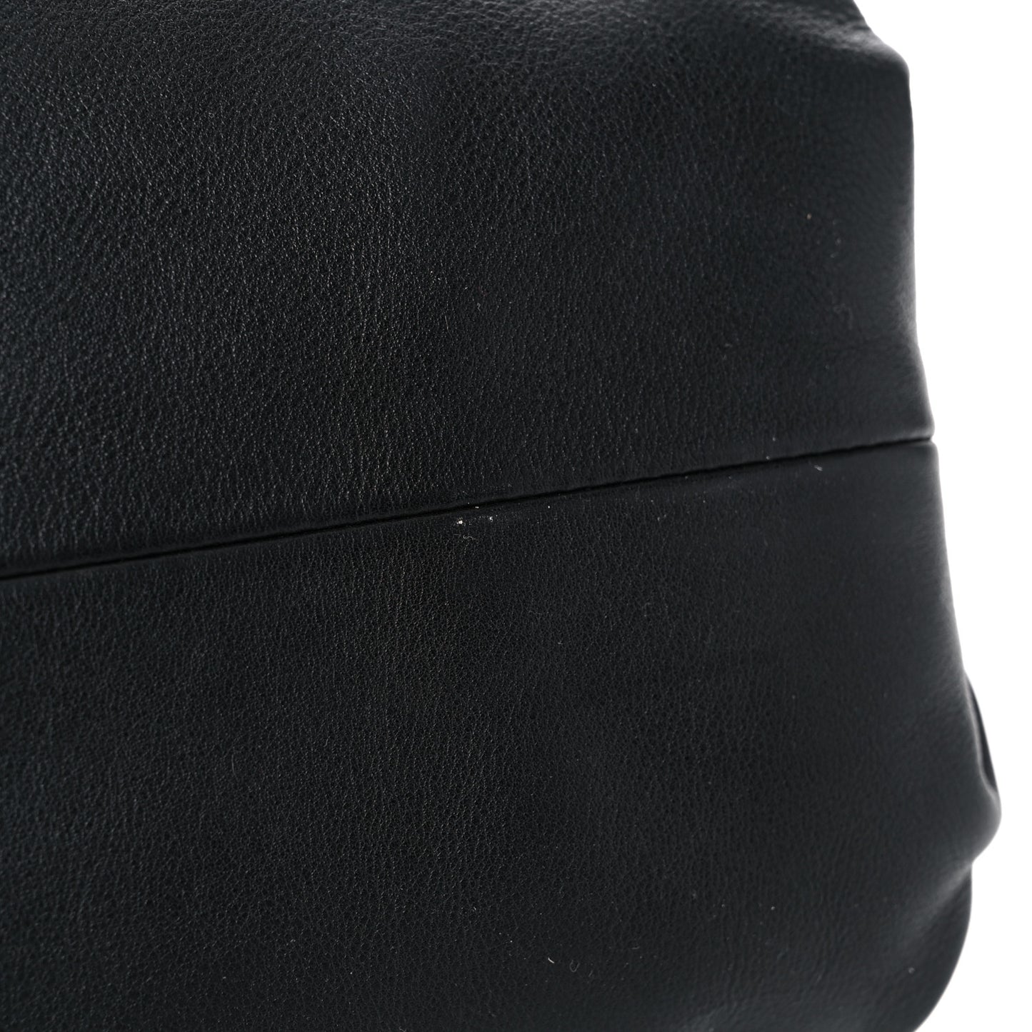 Smooth Butter Calf The Pouch Oversized Clutch Black