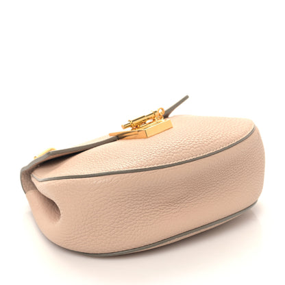 Chloe Grained Lambskin Mini Drew Shoulder Bag Cement Pink 4 of 8
