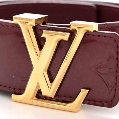 Louis Vuitton Vernis LV Facettes Belt 80 32 Rouge Fauviste 7 of 7