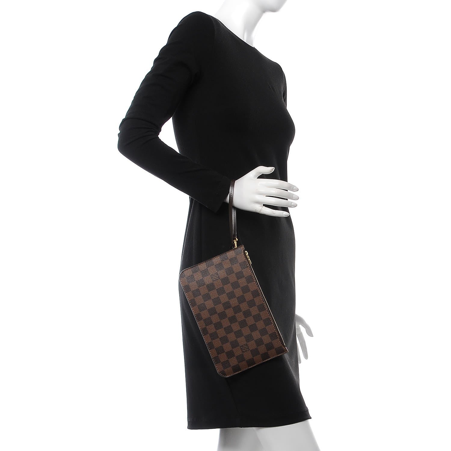 Louis Vuitton Damier Ebene Neverfull MM GM Pochette 2 of 7
