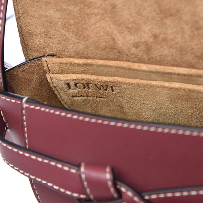 Loewe Calfskin Mini Gate Crossbody Bag Wine 6 of 6