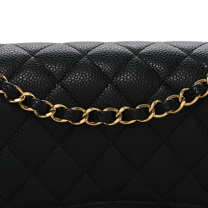 Chanel Caviar Quilted Medium Double Flap Black 8 of 11